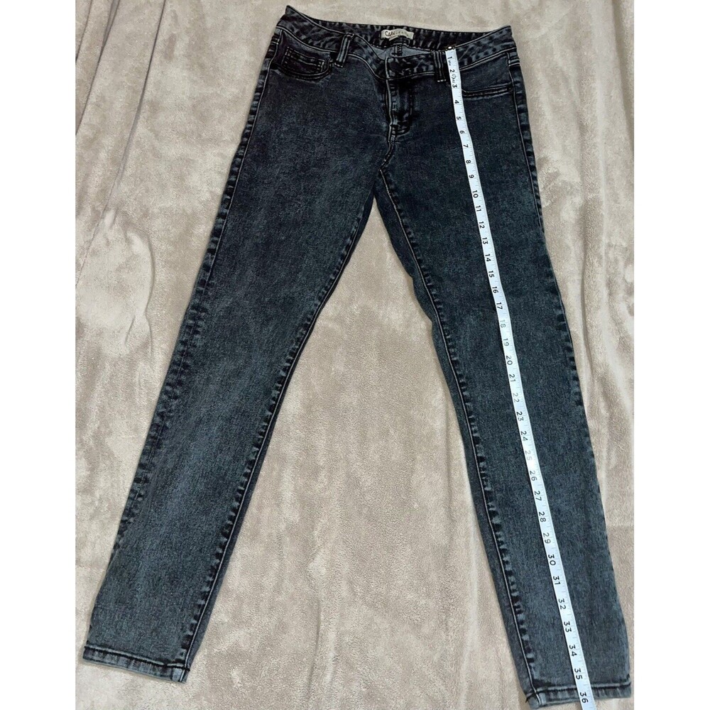 Cabi Women's Skinny Jeans Size 4 Gray Wash Denim Low Rise Belt Loop Stretch